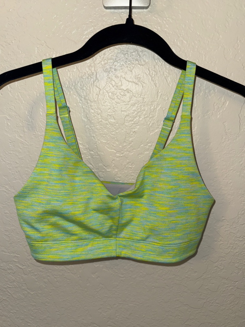 Seamless Lime Heather Sports Bra - Women's Intimates